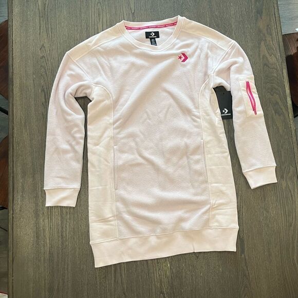 Converse Dresses & Skirts - NWT Converse Blocked Polar Dress Barely Rose - Size S